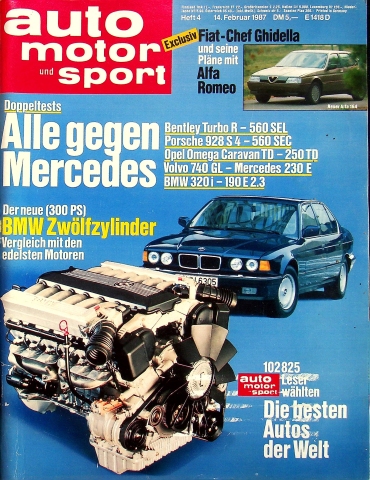 Deckblatt Auto Motor und Sport (04/1987)